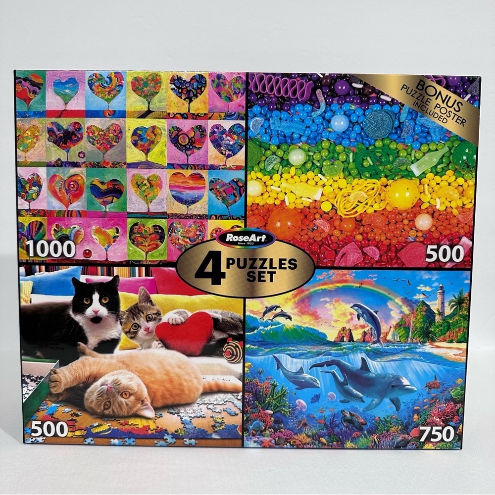 RoseArt 4 Puzzle Set